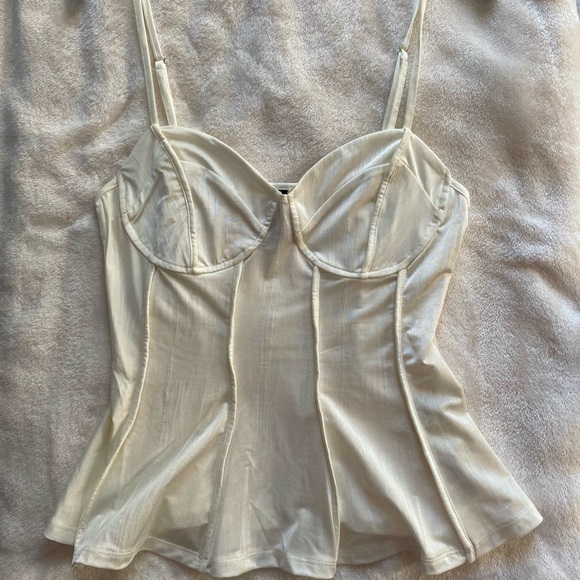 Cream Corset Top - Picture 1 of 2